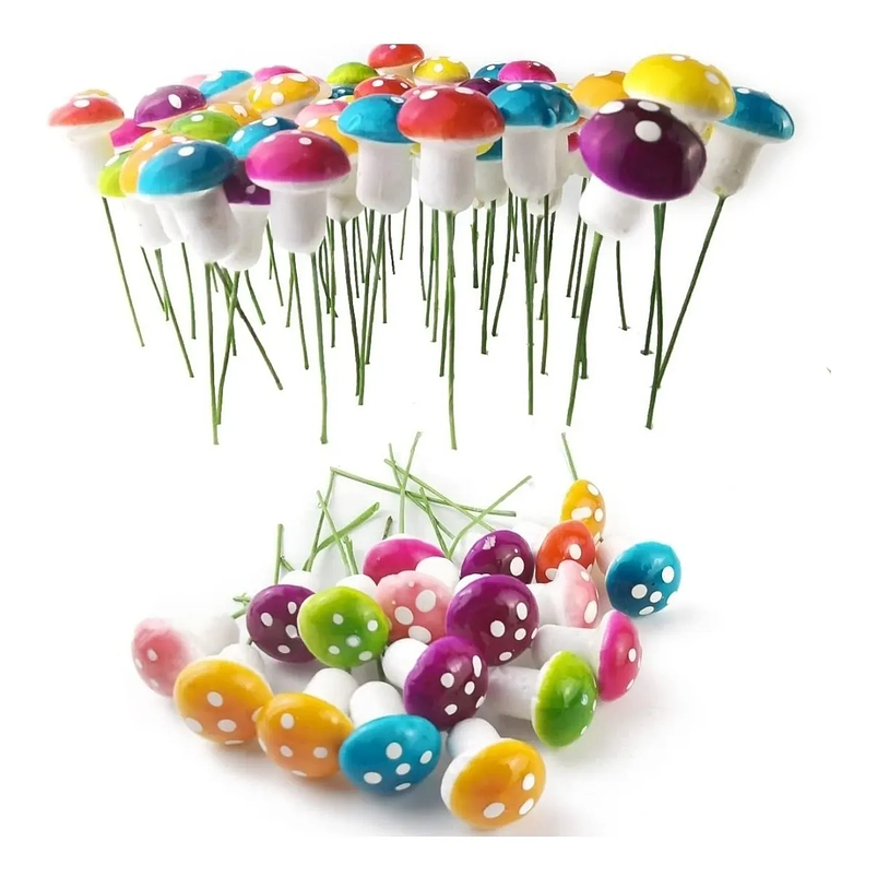 Minihongos Decorativo Terrarios Jardín Bonsái x240 Piezas Surtidos 2