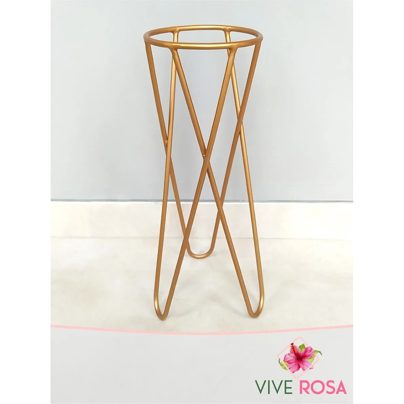 Portamateras Plantas Dorado Mate o Negro Triangular Mediano 1