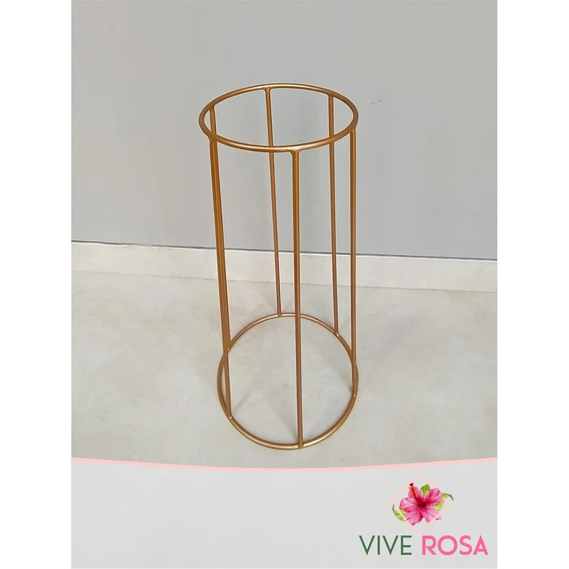 Portamateras Plantas Dorado Mate o Negro Base Redonda 2