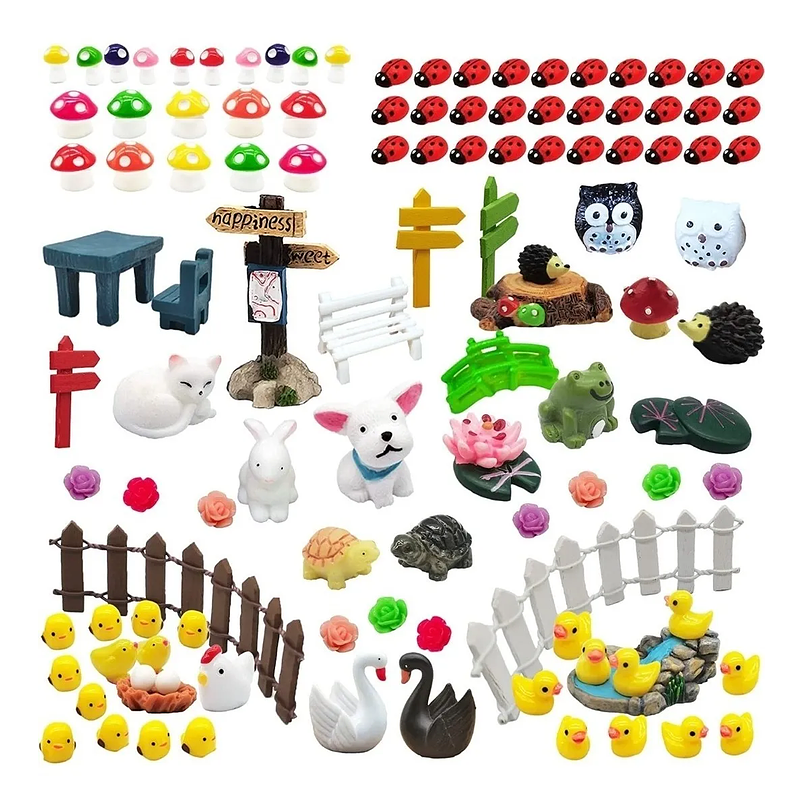 Mini Kit Jardín Decorativo Hadas Jardín y Terrario x112 pieza 1