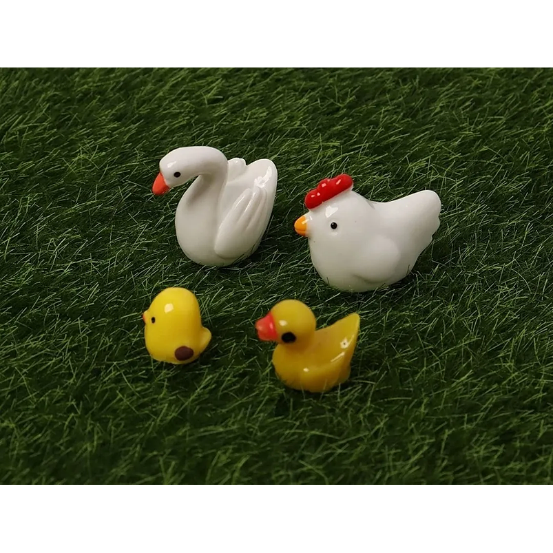 Mini Figuras Jardín Decorativo Bonsái Terrario Animales x54 Piezas  6