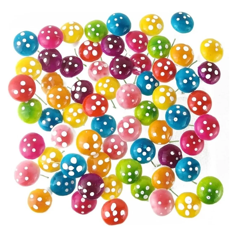 Mini Hongos Decorativo Terrarios Jardín Bonsái x25 Piezas Surtidos 4