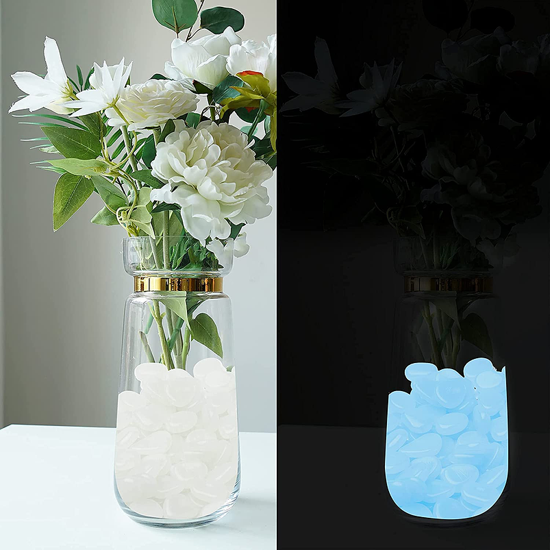 Piedras Luminosas Decoración Jardín x100 Piezas Brillan Oscuridad 4