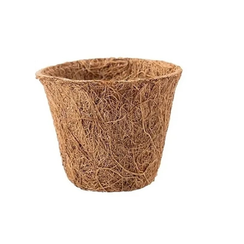 Macetas de Siembra en Fibra De Coco x5 Unidades 100% Natural Medidas: 6.6cm Diámetro x 5.6cm Alto 1