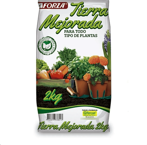 Sustrato Abono Organico Tierra Mejorada Para Plantas x 2 Kilos