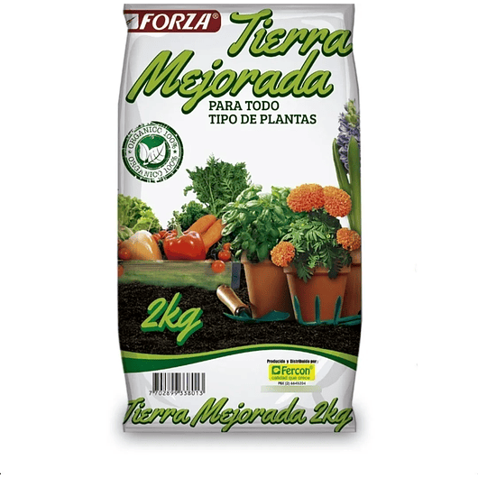 Sustrato Abono Organico Tierra Mejorada Para Plantas x 2 Kilos 1