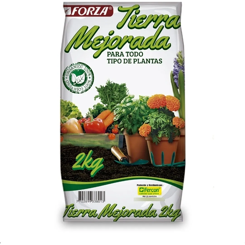 Sustrato Abono Organico Tierra Mejorada Para Plantas x 2 Kilos 1