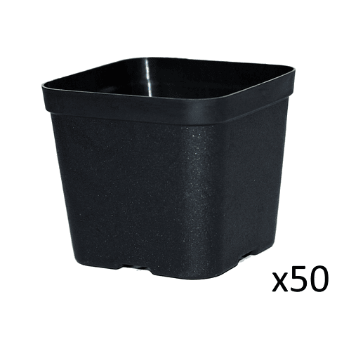 Maceta Plástica De Siembra Tipo Vivero 7cm Cuadrada x50 unidades