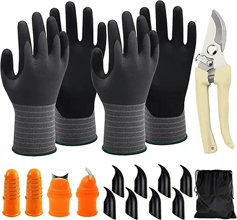 Guantes de Jardinería x2 Pares más garras y Herramientas