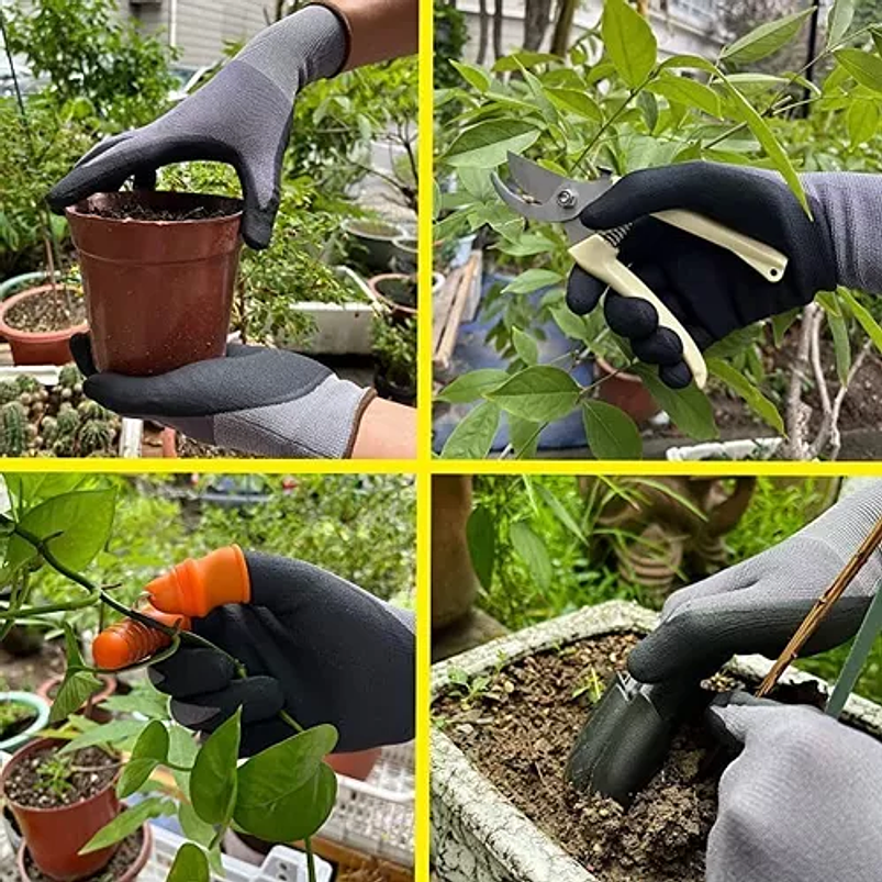 Guantes de Jardinería x2 Pares más garras y Herramientas 6