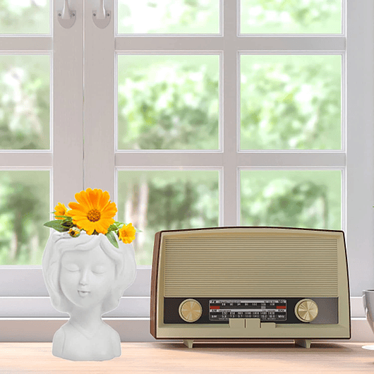 Juego Macetas Cerámica Fina x3 Unidades Cactus y Suculentas 6