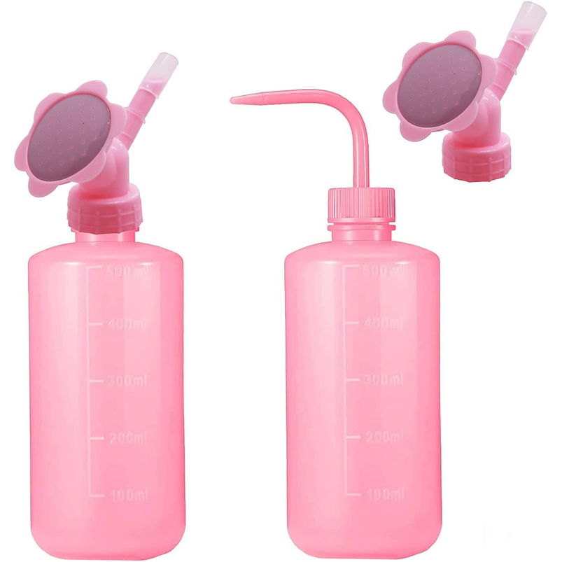 Botella De Riego De Apretar X500ml Plantas más Tapa Regadera 1