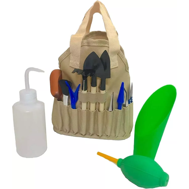 Kit Herramientas Plantas Cactus Suculenta x13 Piezas más Bolso 6