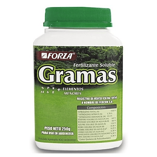Fertilizante Soluble Concentrado De Gramas, Cesped x250gr 1