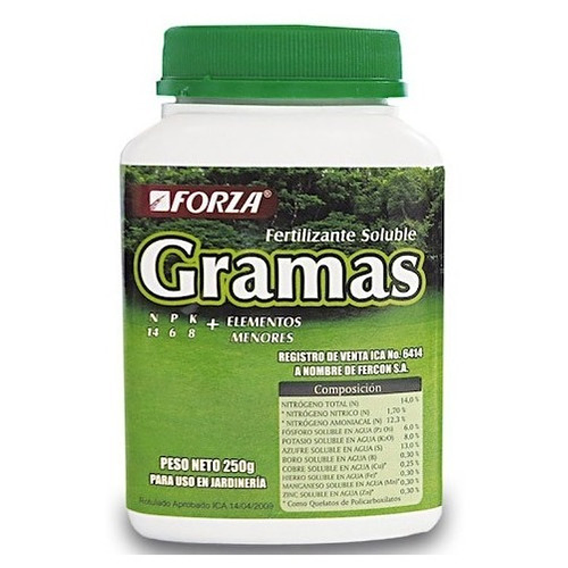 Fertilizante Soluble Concentrado De Gramas, Cesped x250gr 1