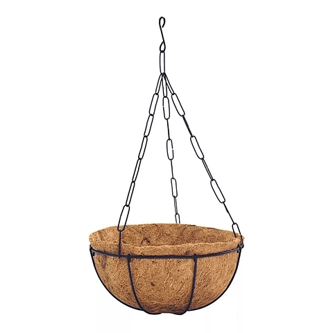 Canasta De Colgar Plantas más nido De Coco x40 Cms Diámetro Mate