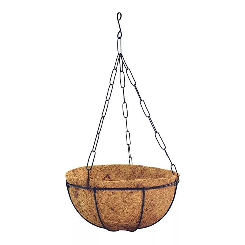 Canasta De Colgar Plantas más nido De Coco x40 Cms Diámetro Mate 1