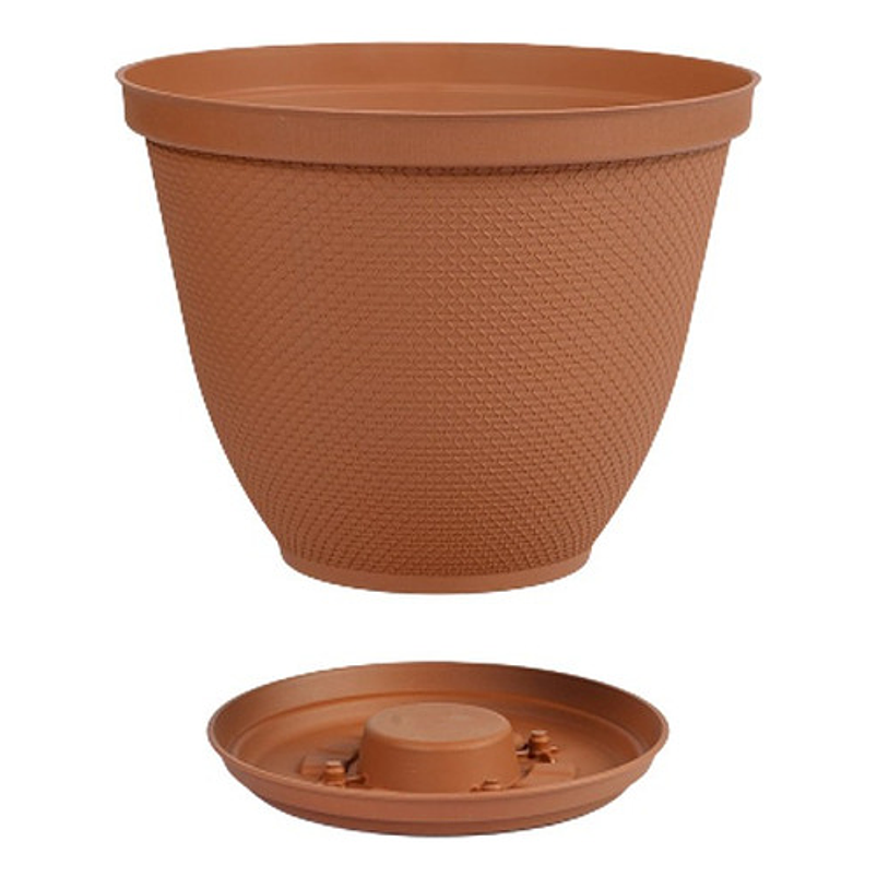 Maceta Plástica de Plantas más plato 30cm Diámetro x23,6cm Alto 2