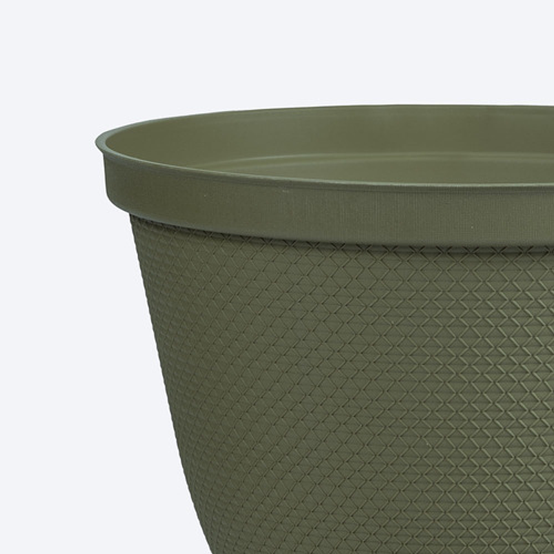 Maceta Plástica de Plantas más plato 30cm Diámetro x23,6cm Alto 7