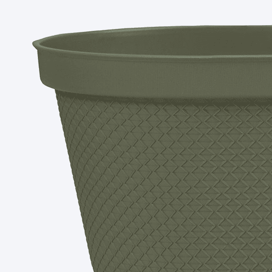 Maceta Plástica Jardinera más Plato 40cm Largo x 18cm Alto 7