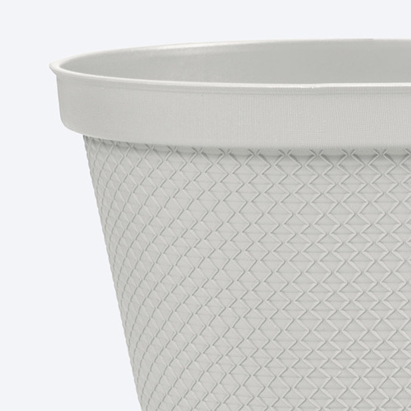 Maceta Plástica Jardinera más Plato 40cm Largo x 18cm Alto 11