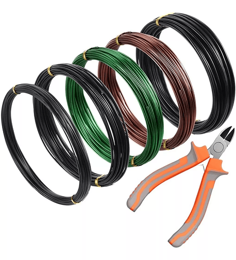 Alambres Entrenamiento Aluminio Bonsai 5 Rollos