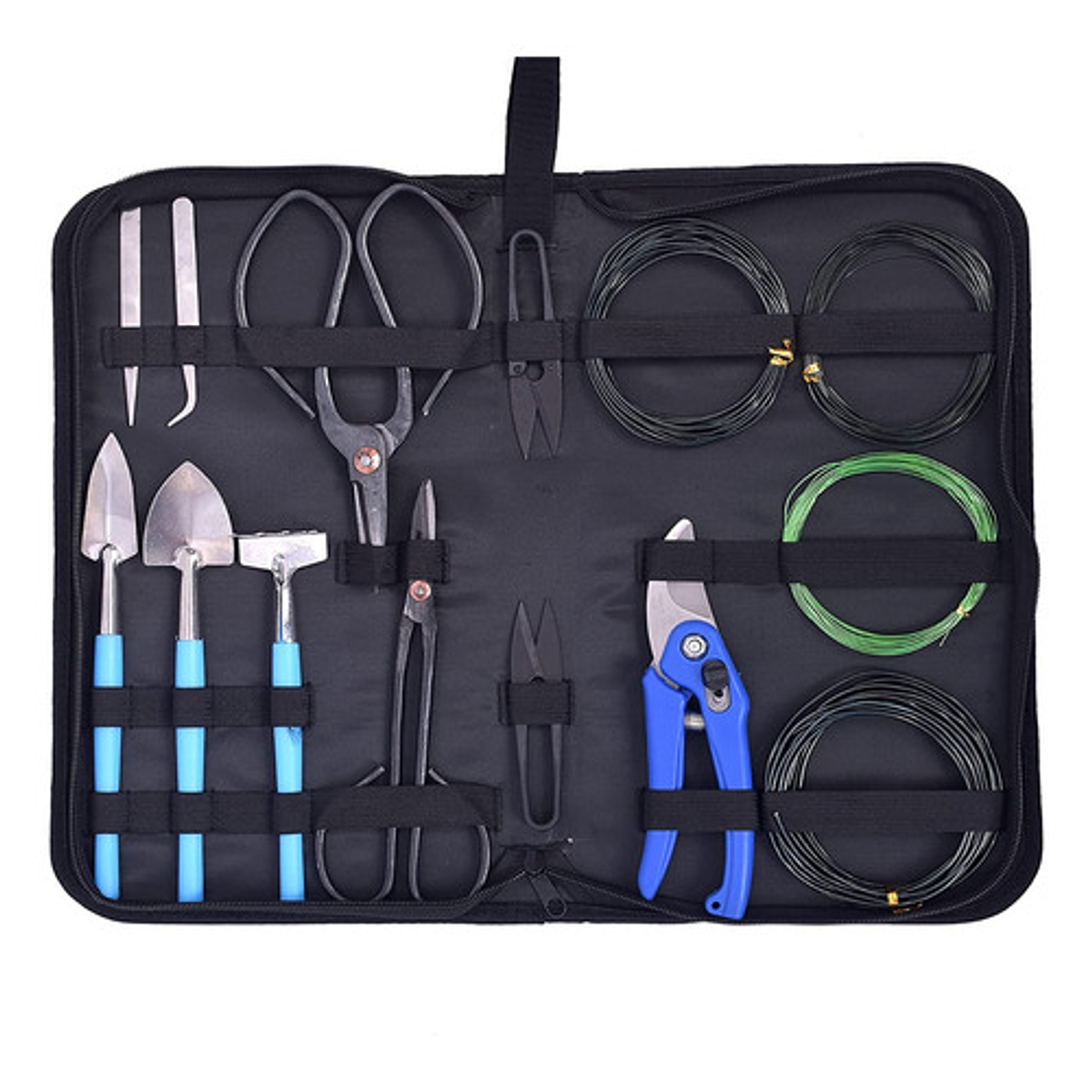 Kit Herramientas Bonsai Suculentas X14 Piezas + Estuche