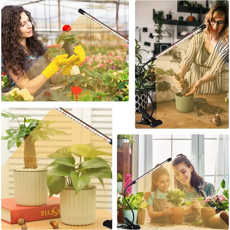 Luz Led Crecimiento Plantas Espectro Completo Clip Oficina  7