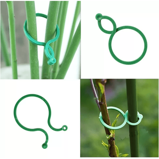 Clip Gancho De Amarre De Plantas Hortalizas X20 Unid 6