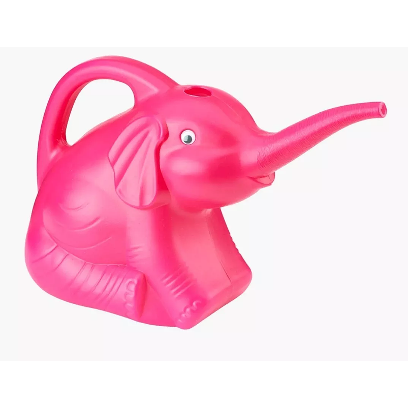 Regadera Forma Elefante Rosada Por 1 Litro Plastica Rigido 1