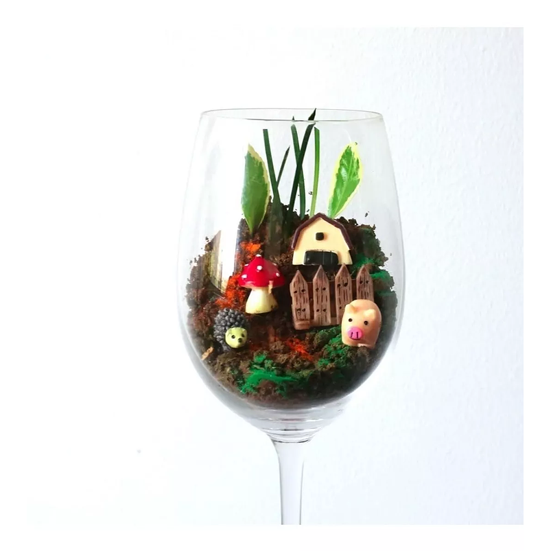 Mini Kit Jardín Decorativo Hadas Terrario X24 Piezas 5