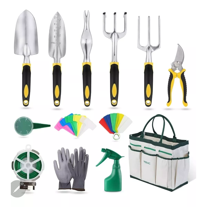 Set Herramientas De Jardín X12 Piezas Premium En Aluminio 1