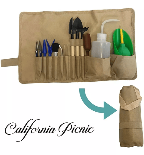 Kit Herramienta Jardín Cactus X 13 Piezas +estuche