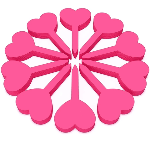 Etiquetas Plantas Siembra Corazón x50 Unidades