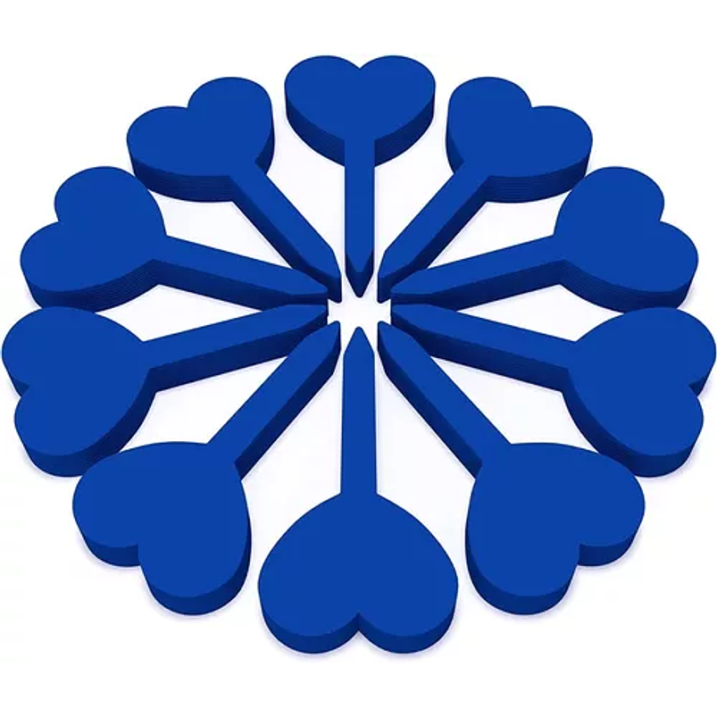 Etiquetas Plantas Siembra Corazón x50 Unidades 3