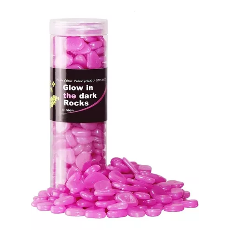 200 Unid. Piedras Guajiros Luminosos En La Oscuridad 2