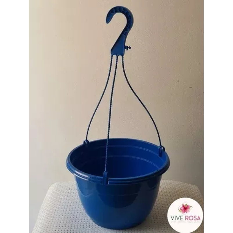 Maceta Plástica De Colgar Para Plantas De 25cm Diámetro 12