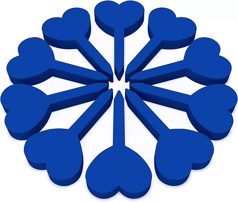 Etiquetas Plantas Siembra Corazón x100 Unidades