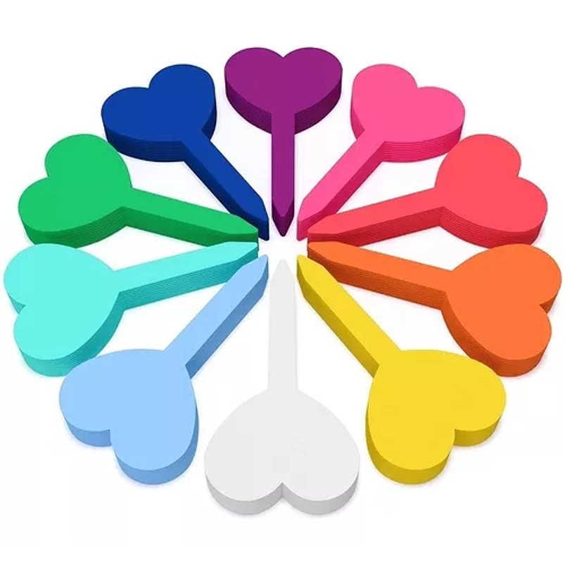 Etiquetas Plantas Siembra Corazón x100 Unidades 3