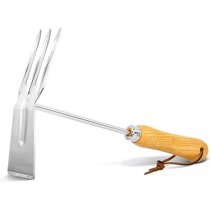 Kit Herramientas Jardin X3; Pala Rastrillo Palín Acero Inox 2