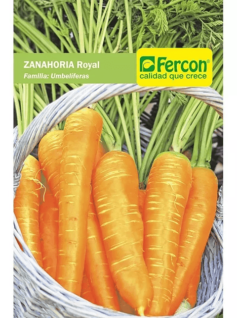 Semillas Siembra Hortaliza Zanahoria Royal 99% Pureza Sobre