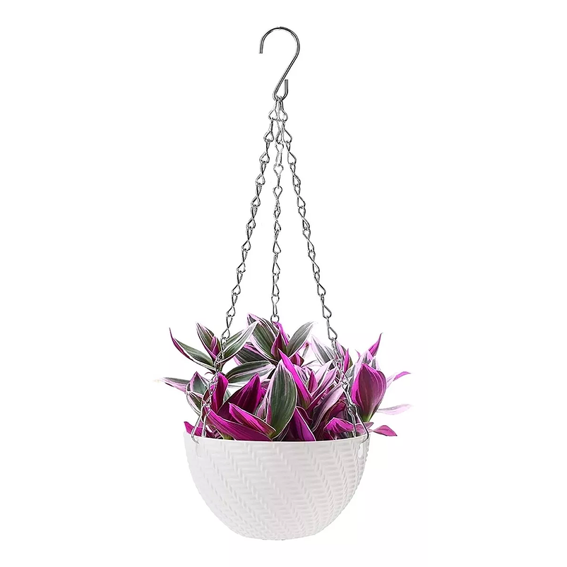 Maceta Plástica Colgante 15cm Diametro Y Sistema Autoriego 2