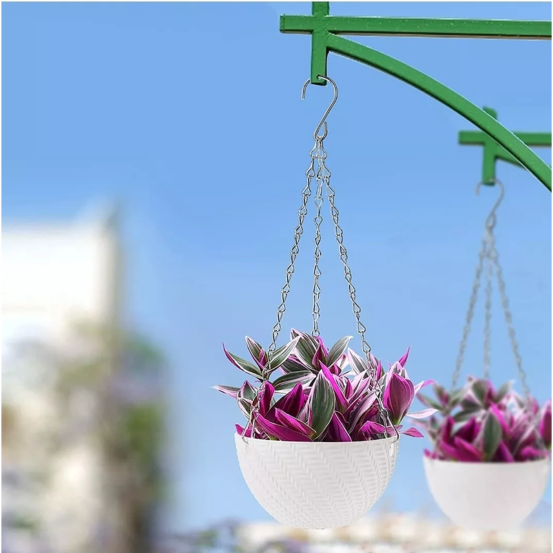 Maceta Plástica Colgante 15cm Diametro Y Sistema Autoriego 4