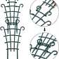 Soporte - Enrejado -Tutor Plástico Para Plantas Trepadoras x2 Unidades - Miniatura 1