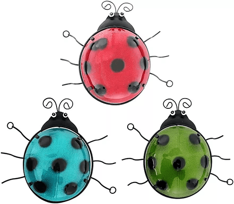 Set Figuras X3 Unid Decorativas Jardín - Pared