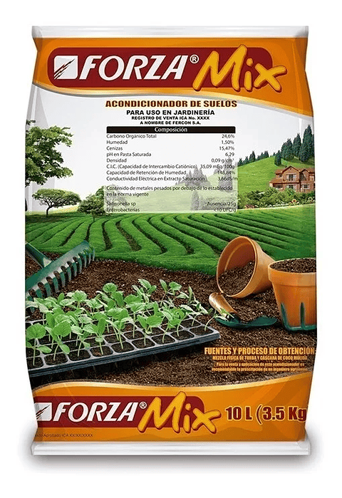 Sustrato Abono Forza Mix Tierra Mejorada Para Planta X 3kg