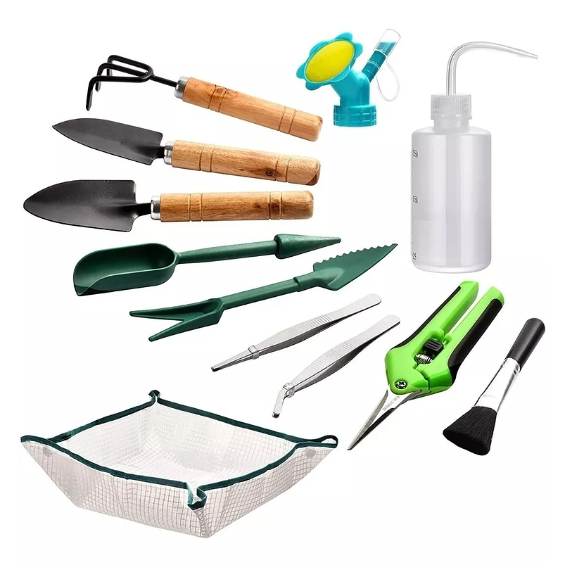 Kit Herramientas Plantas Jardín Esencial X12 Piezas 1