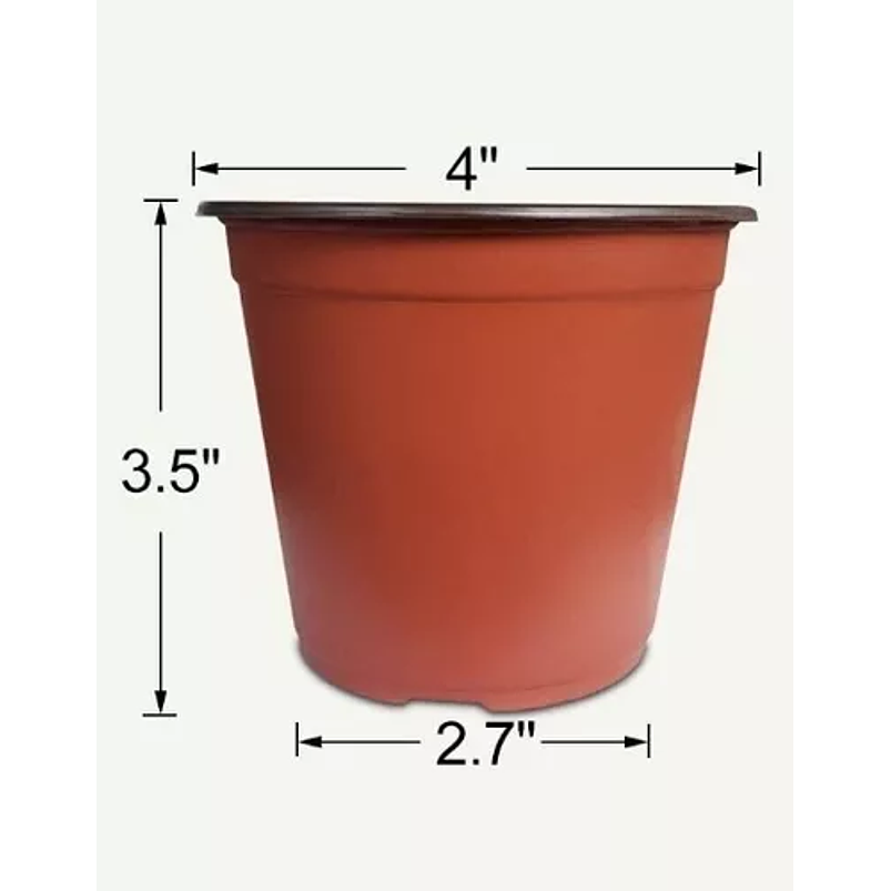 Maceta Plástica Siembra X120unid +tapa Riego +120 Etiquetas 3