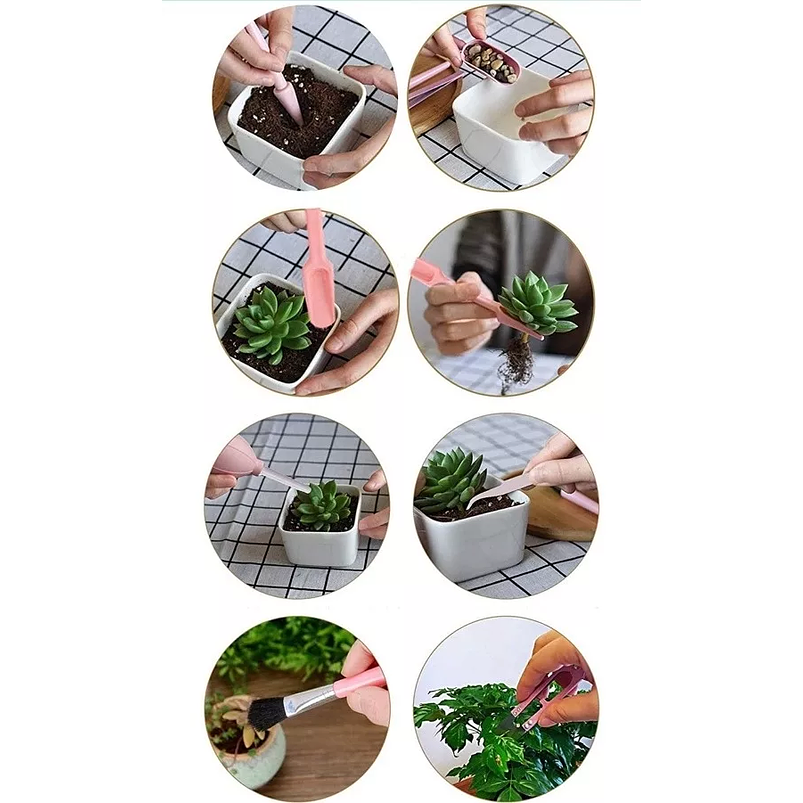 Kit Herramientas Siembra Suculentas Cactus X18 Piezas  4