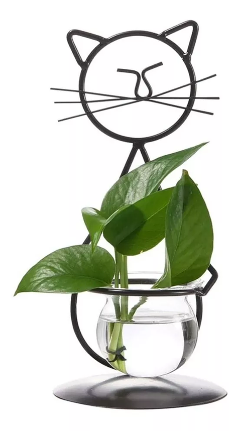 Maceta Decorativa De Mesa Plantas Acuaticas y Arreglos de Flores Naturales